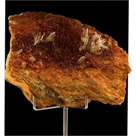 Steine und Mineralien. Quarz + Siderit. 916,50 Cent. Pierre Pratt, Verziers, Isère, Frankreich.