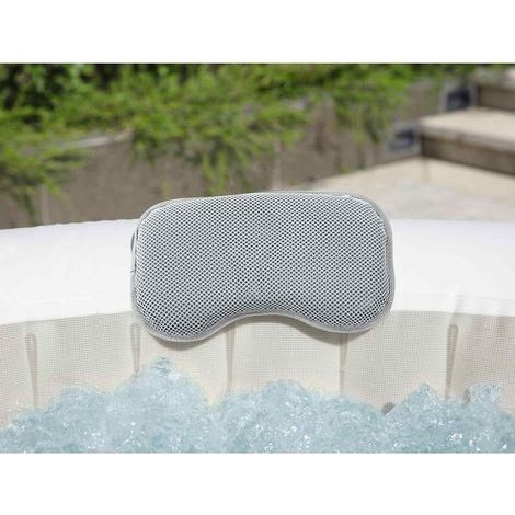 Bestway Coussin de bain spa 2 pcs Gris 23 x 13 x 5 cm Acier et PVC