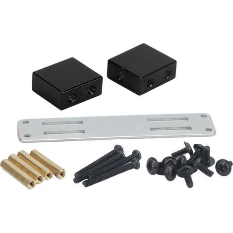 Support de fixation rigide pour servo en métal - Accessoire de rechange pour modélisme MN - Noir (1/5)