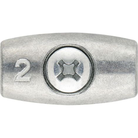 Serre-cable ovale - Zingué Ø6 - Boite de 25