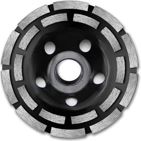 Meule Boisseau Diamantée 125mm Double Rangée pour Béton Granit Maçonnerie (1/5)
