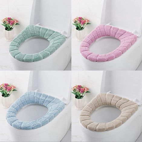 coussins épais pour siège de toilette, oreillers de salle de bain doux, chauds et confortables (1/5)