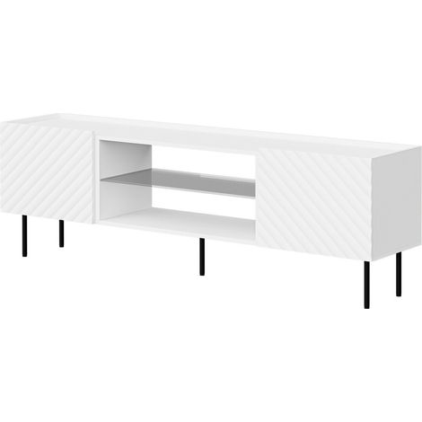 Mueble TV Sillen II, Blanco, Número de puertas: 0, Número de cajones: 0, 181x59x40cm