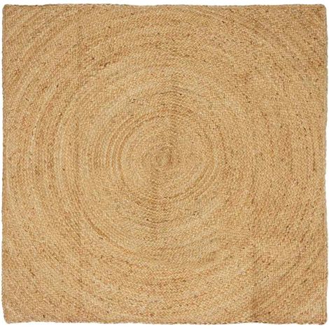 Bereichsteppiche Natur 160 x 160 cm Jute vidaXL