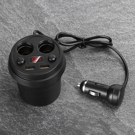 Dual-USB-Autoladegerät mit Kabel für Smartphone und Tablet