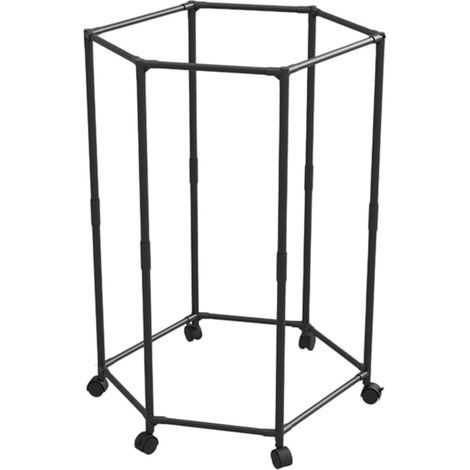 Drehbarer Kleiderständer auf Gestell, rollbarer Kleiderständer, kompakter Aufbewahrungsständer für Handtücher, Decken und Mäntel, mobiler Verkaufsständer (1/5)