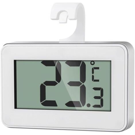 Mini Digital Fridge Thermometer, Magnetic Freezer Thermometer with Hook, Digital Fridge Thermometer for Home, Restaurants, Bars (1/5)