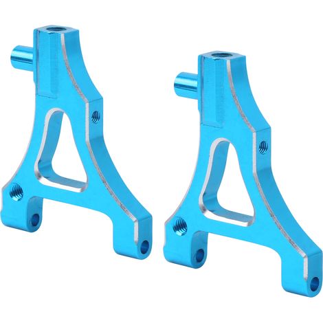 Lot de 2 bras de suspension inférieurs en alliage d'aluminium pour voiture RC plate HSP 1/10 94122 Bleu (1/5)