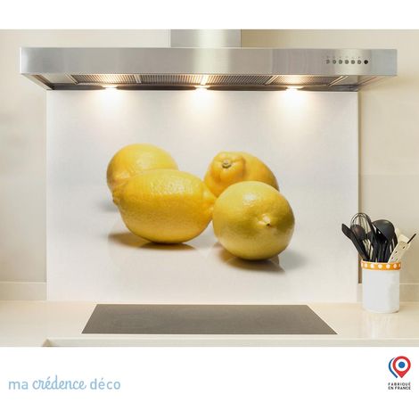 Fond de hotte : Citrons - Verre trempé - 70 cm - 60 cm (1/5)