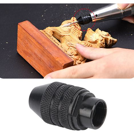 Accessoires pour meuleuses électriques, mandrin universel pour meuleuses électriques, mini mandrin universel à trois mors, queue longue M80,75 (1/5)