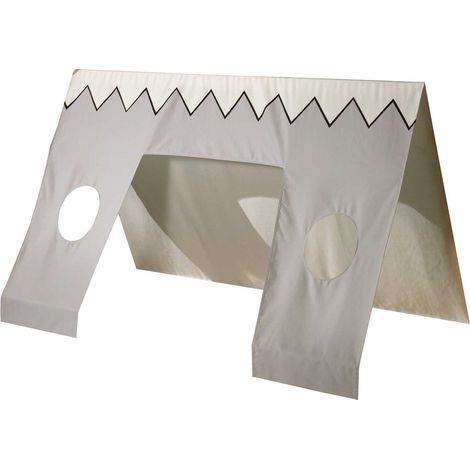 Tente de lit Tipi polyester - gris (1/4)