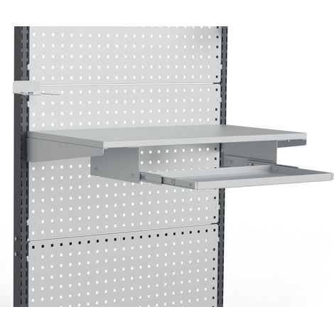 PROVOST - Tablette coulissante pour tablette écritoire Kombineo - Accessoire en acier gris anthracite