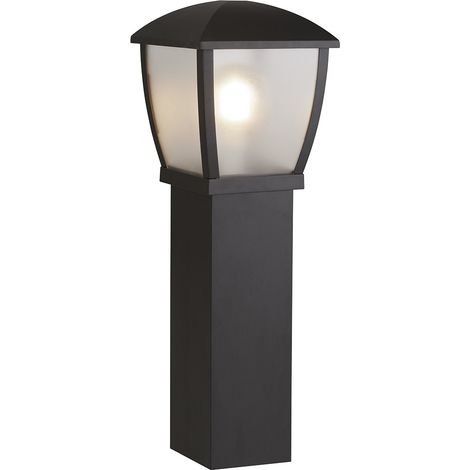Paletto Vintage Seattle Alluminio Nero Policarbonato Trasparente E27 H73Cm (1/5)