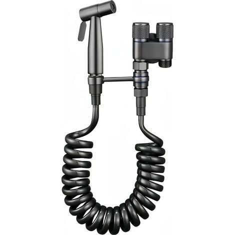 Kit de Douche en Acier Inoxydable 304 – Double Sortie avec Flexible 78 pouces
