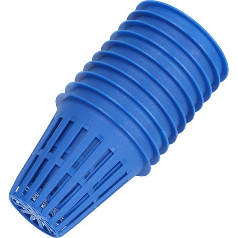 Lot de 10 paniers de culture hydroponique en plastique, en maille, pour balcon et jardin (bleu). (1/5)