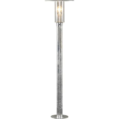 Konstsmide Mode Lampe de poteau courte classique d'extérieur en plastique transparent galvanisé à l'épreuve des rugosités, IP54 (1/3)