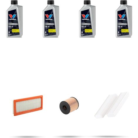 Kit tagliando 3 FILTRI e 4L OLIO compatibile con Peugeot 308 III 1.6 Hybrid 133kw dal 2021 (1/5)