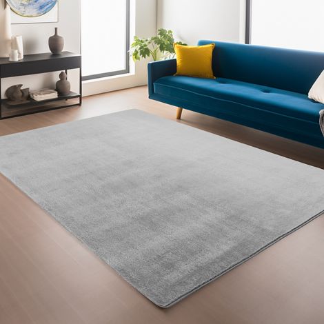 Tapis Plush Joy - 240 cm x 340 cm - Gris - Ultra Doux - Antidérapant - Élégant (1/5)