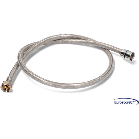 TUBO CUCINA FLESSIBILE INOX DN10 R2379IJ 1100mm ATTACCO 1/2  FEMMINA - FEMMINA (1/4)