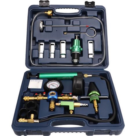 Vacuum recharge kit for cooling system, radiator pressure leak tester, antifreeze refill for most vehicles (1/5)