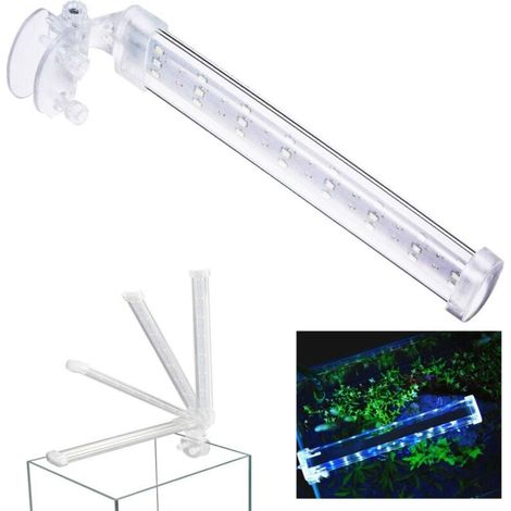 Vtizikl Lampada Plafoniera Led Per Acquario Luce 12 W Bordo Vasca Vetro Piante Pesci - (1/4)