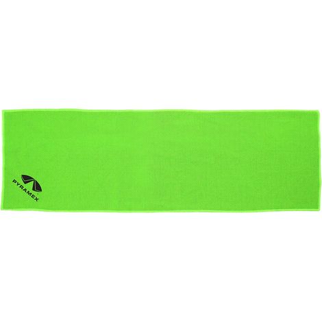 Wiederverwendbares Erfrischungstuch aus Mikrofaser, grün, 83 x 28 cm (1/2)