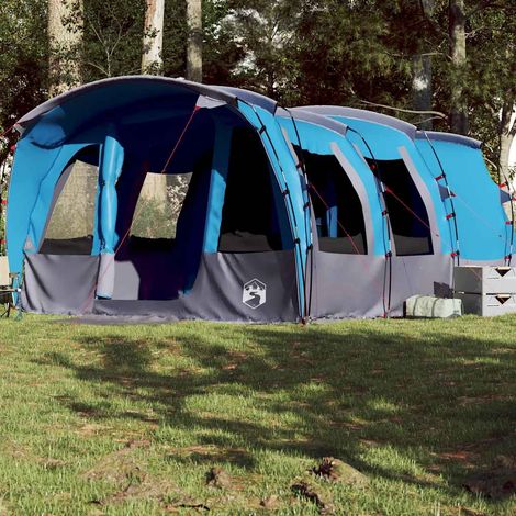vidaXL Family Tent Tunnel 8-Person Blue Waterproof (1/5)