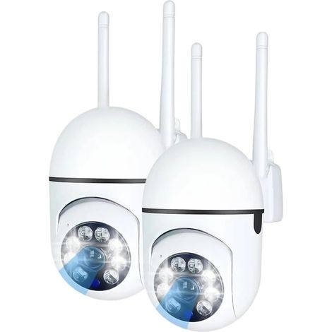 5MP WiFi bidirectionnel Audio sécurité caméra IP Tuya App HD Maison Intelligente PTZ extérieur Maison sans Fil Mini Surveillance CCTV caméra(2PCS Camera) (1/5)
