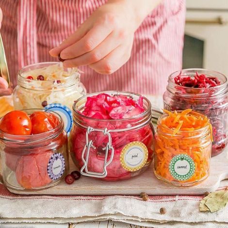 Etiquettes Autocollantes - Pour Pots De Confiture Et Condiments - 13 Feuilles - 208 Etiquettes (1/4)