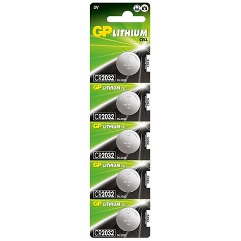 Batteria al Litio a Bottone 3V CR2032 (Blister 5 Pezzi)