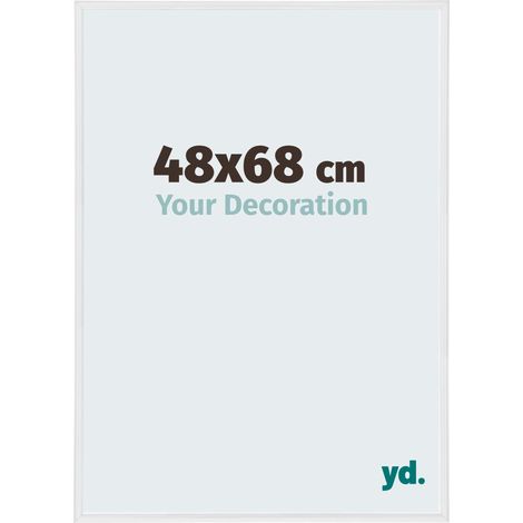 yd. - Cadre photo 48x68 - Blanc Brillant - Plastique - Annecy
