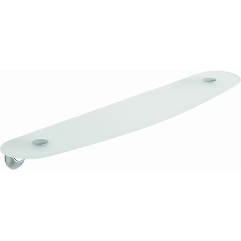 METAFORM - MENSOLA 56CM STILE SATIN IN OTTONE E VETRO