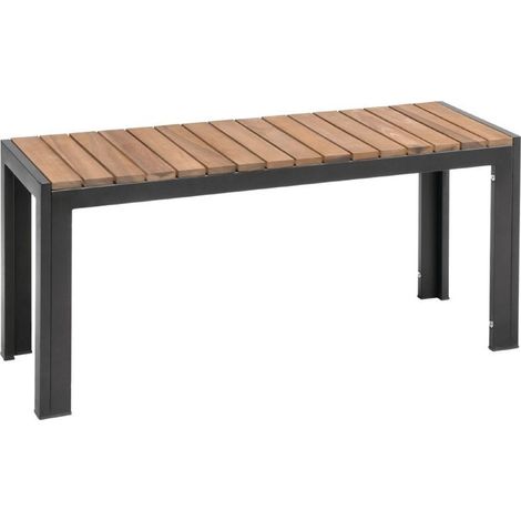 Banc - Acier & Bois d'Acacia - 1000 mm - Lot de 2 - Bolero (1/5)