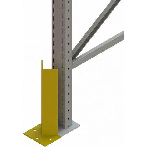 PROVOST - Protège montant rack Provost - Jaune RAL 1028 - Métal - Hauteur 400 mm