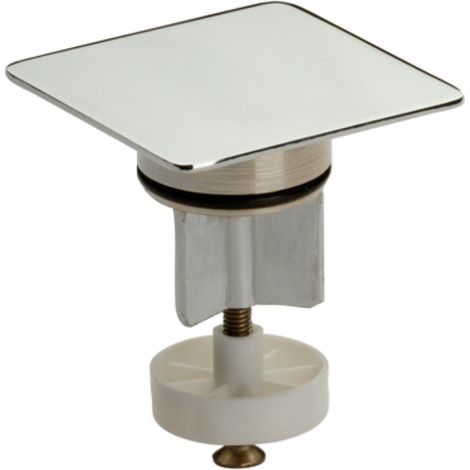 Tappo grande in ottone cromato per scarico automatico con piletta (1/3)