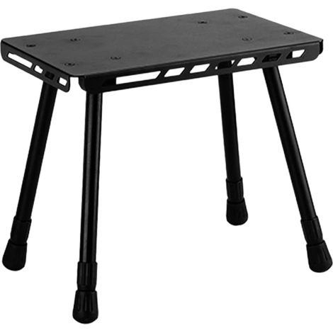 Table de Camping Pliante Petite Taille en Fer Légère Portable, Mobilier de Camping Pratique pour Pique-niques, Barbecue, Randonnée et Activités de Plein Air (1/5)