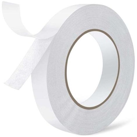 Doppelseitiges Klebeband, Breite 20 mm, Länge 50 m, doppelseitig, extra stark, für den Außenbereich, weiß, vielseitig einsetzbar, starkes Klebeband für Büro, Scrapbooking, Auto, DIY, Klebstoff