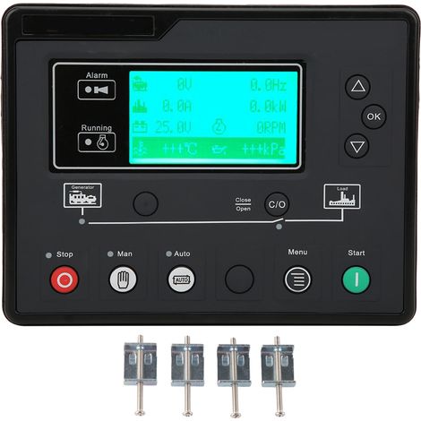 Contrôleur Groupe Électrogène HQM6110U, Détection Automatique Démarrage‑Arrêt, Protection Intégrée, Tension 0.5‑70V, Régulateur Universel (1/5)