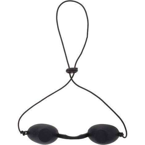 Lunettes de bronzage flexibles Healifty, lunettes de bronzage individuelles, protections oculaires pour lampe UV LED (noir) (1/5)