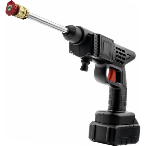 Pulitore Alta Pressione Portatile 48V Senza Fili con Ugello 6-in-1
