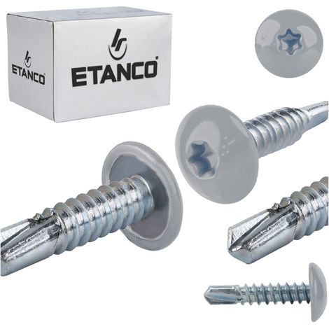 Tornillos autorroscantes GT3 PH 4,8x22mm RAL 9006 (1/5)