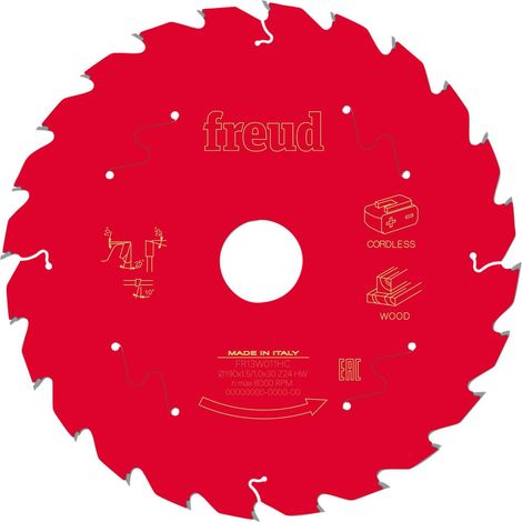 Freud 190mm Wood Circular Saw Blade - Titanium Cobalt Carbide