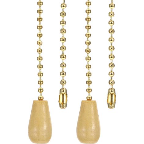 2 Chaîne de traction, Métal, Longueur 1M, Perles 3mm, Pendentif, Ventilateur de plafond (1/5)