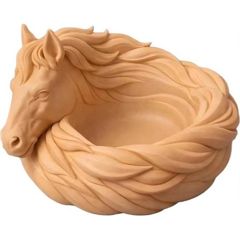New Horse Catchall Bowl for Keys - Caramel Color - Multifunctional Horse-Shaped Storage Bowl