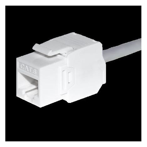 Keystone-Buchse RJ45 Cat. 5e UTP-Modul, werkzeugloses Netrack-System, Weiß