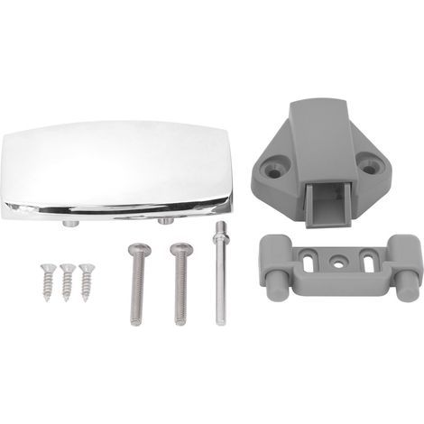 Serrure de tiroir 7mm en alliage de zinc chromé pour meuble de bureau, cuisine et camping-car P09-CH (Chrome brillant) (1/5)