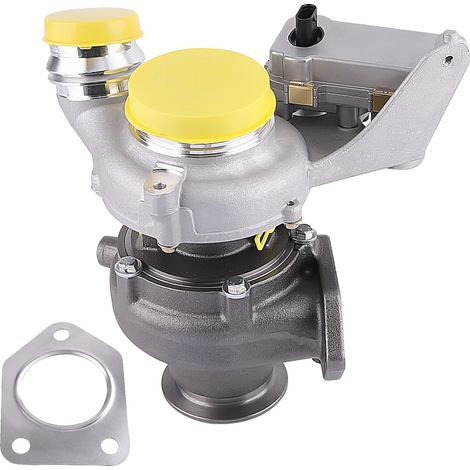 Turbocompresor, modelo RHV4, refrigerado por aceite, cojinete flotante, acabado mate, motor N47D20C (1/5)