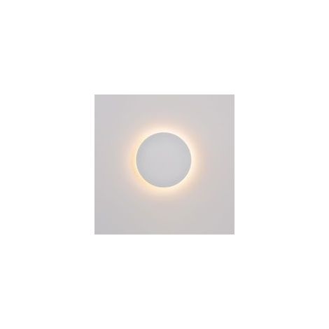Applique da interno – Applique a LED rotonda – Applique minimalista e piatta in filo di cemento – Applique moderna per corridoio, camera da letto e soggiorno – 10 W, 3000 K, bianco caldo – Blan-Crezuo