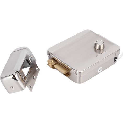 Serrure Électrique 12V à Monocylindre pour Porte d'Entrée Sécurisée Maison Hôtel (1/5)