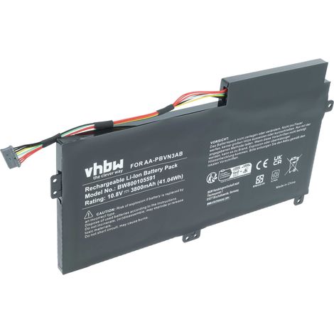 vhbw Akku kompatibel mit Samsung NP450R5E, NP450R5E-K01FR, NP450R5E-K01UK, NP370RSE, NP370R5E-SO3ES, NP450R4E Notebook (3800 mAh, 10,8 V, Li-Ion) (1/5)
